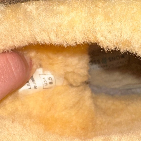 Ross & Snow Emilina Weatherproof Shearling lined Bomber Moto Boot Brown - Picture 12 of 13